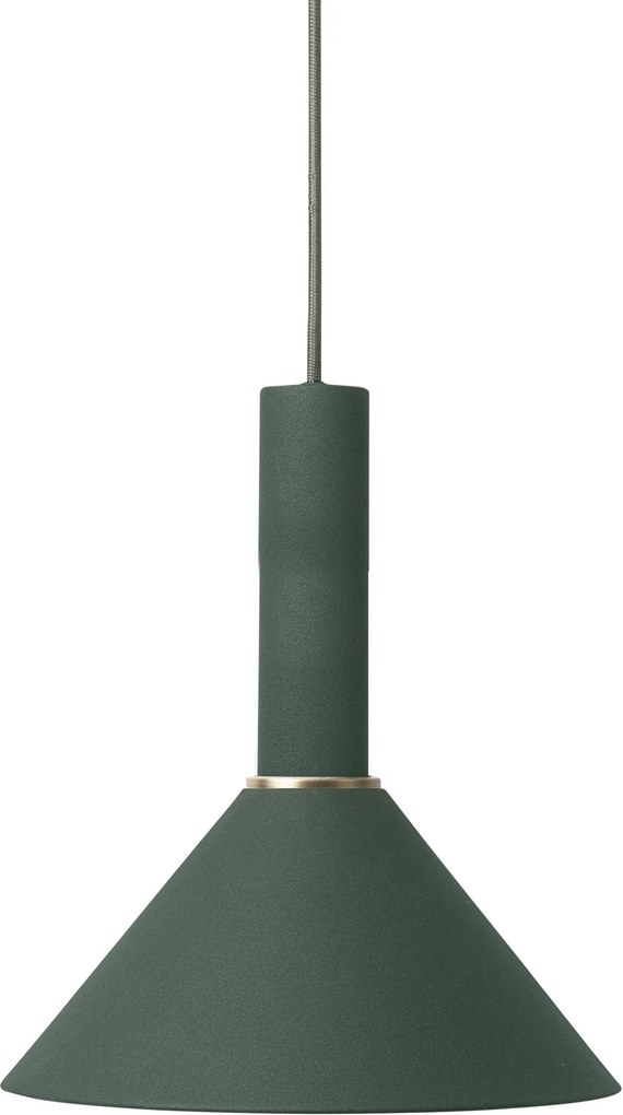 Ferm Living Cone Dark Green hanglamp