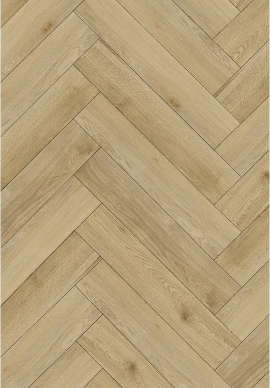 Mexen Charter Oak vinylpanelen visgraat 570 x 95 mm LVT Dryback 2,5 mm, PVC-onderlaag, 4 V-voeg, Eik - F1469-0570-095-255-4V1-01