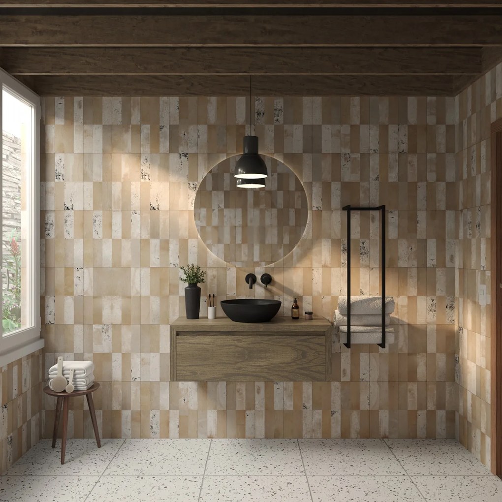 Gliss Design Ares badmeubel 100cm ash gray met zwarte waskom