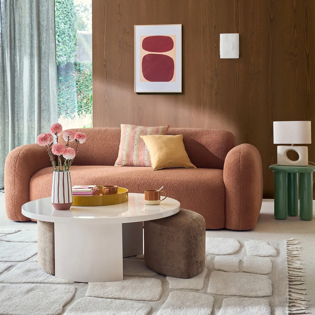 Wandlamp in opaline glas, PARTITIONE