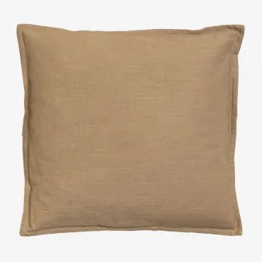 Vierkant Katoenen Kussen (45x45 Cm) Elezar Brown Latte - Sklum