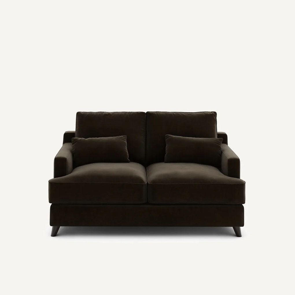 Compacte bank in fluweel, Alwine