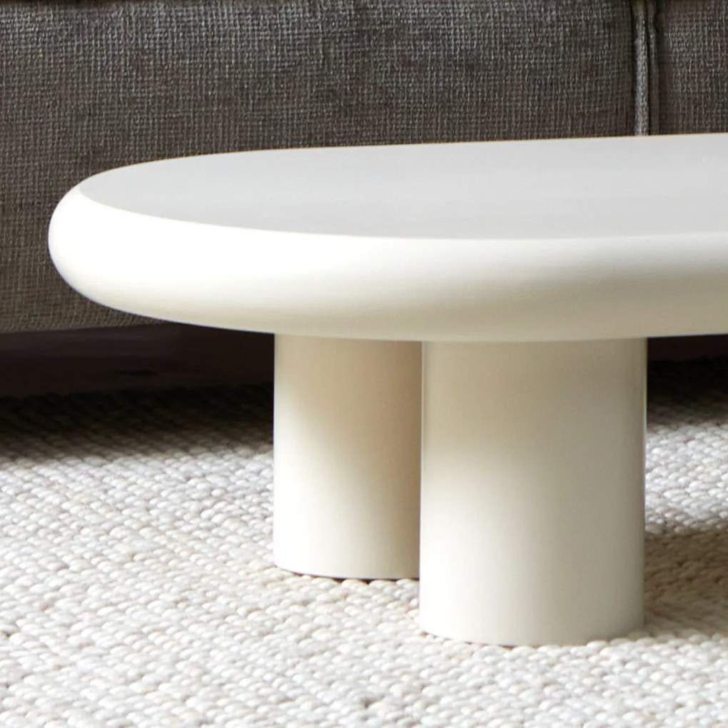 Cloud Salontafel Creme Wit - 120 X 60cm.