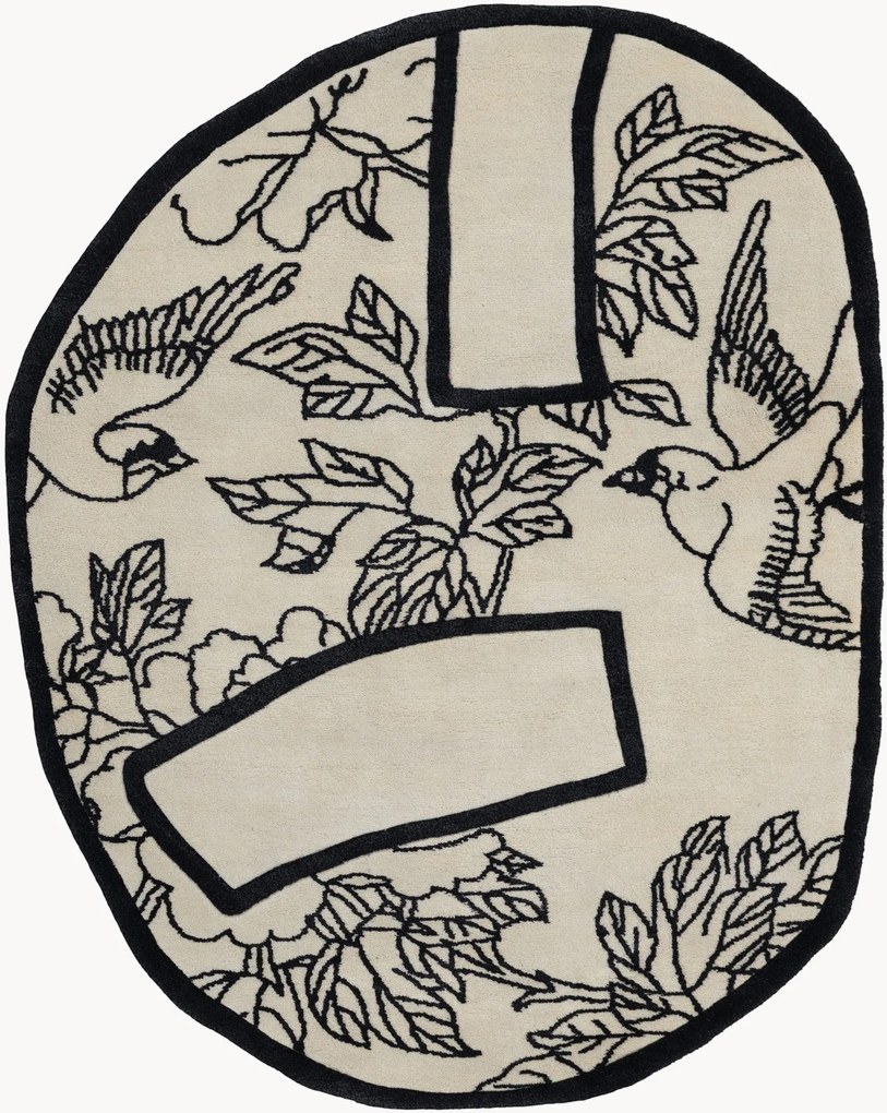 Handgeknoopt wollen vloerkleed Shape of a Break