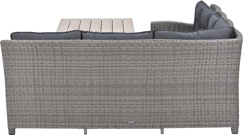 Garden Impressions Jaru lounge dining set 5-delig rechts - light teak vironwood