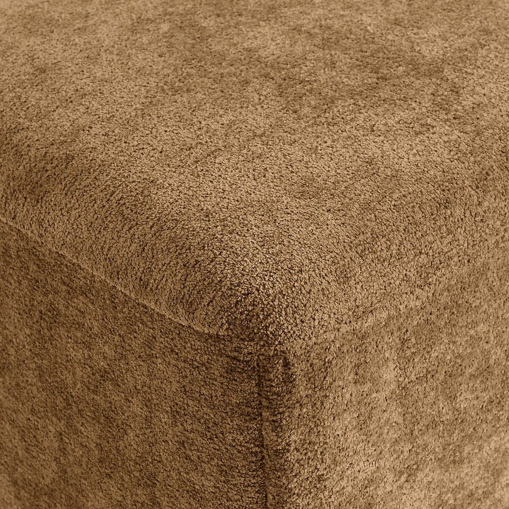 Poef voor modulaire bank, jacquard chenille, AMAD