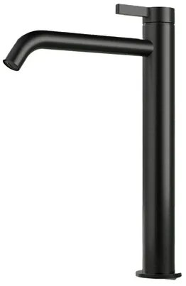 Hotbath Ace Wastafelmengkraan - hoog - opbouw - zonder waste - zwart geborsteld PVD AC003HMBP