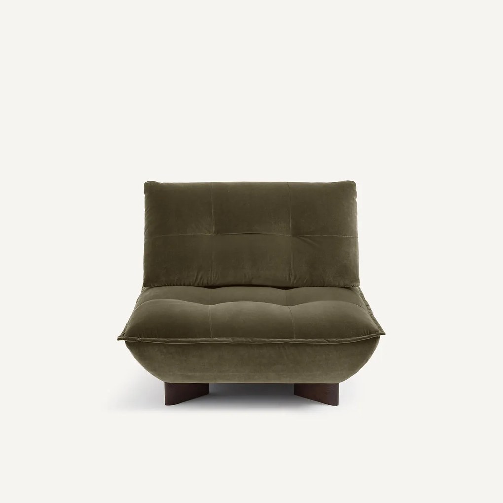 Modulaire fauteuil in fluweel, KAORI