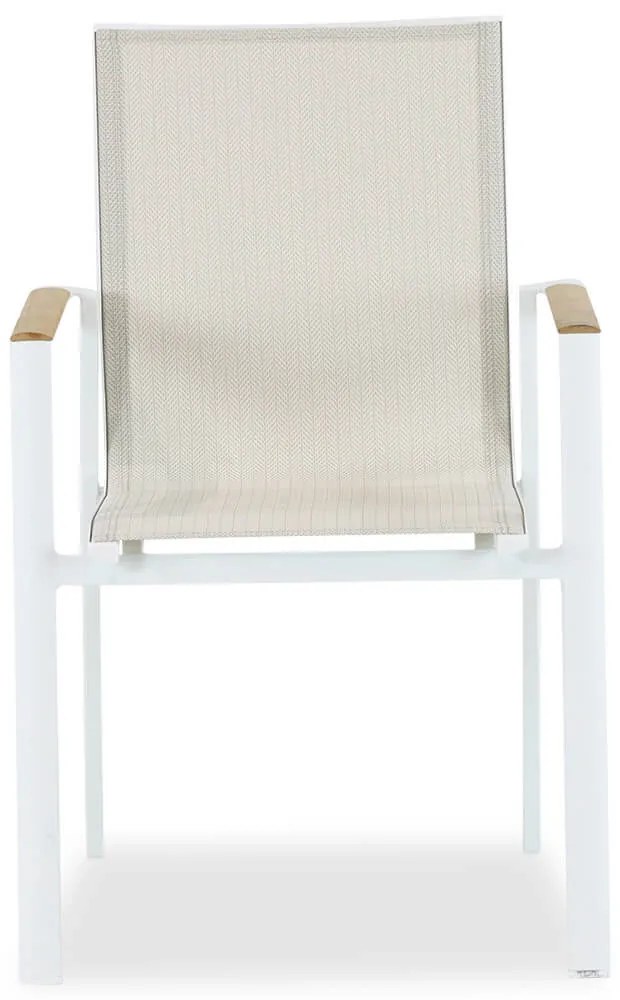 Tuinset 4 personen 180 cm Aluminium/textileen Wit Lifestyle Garden Furniture Fiora/Glasgow