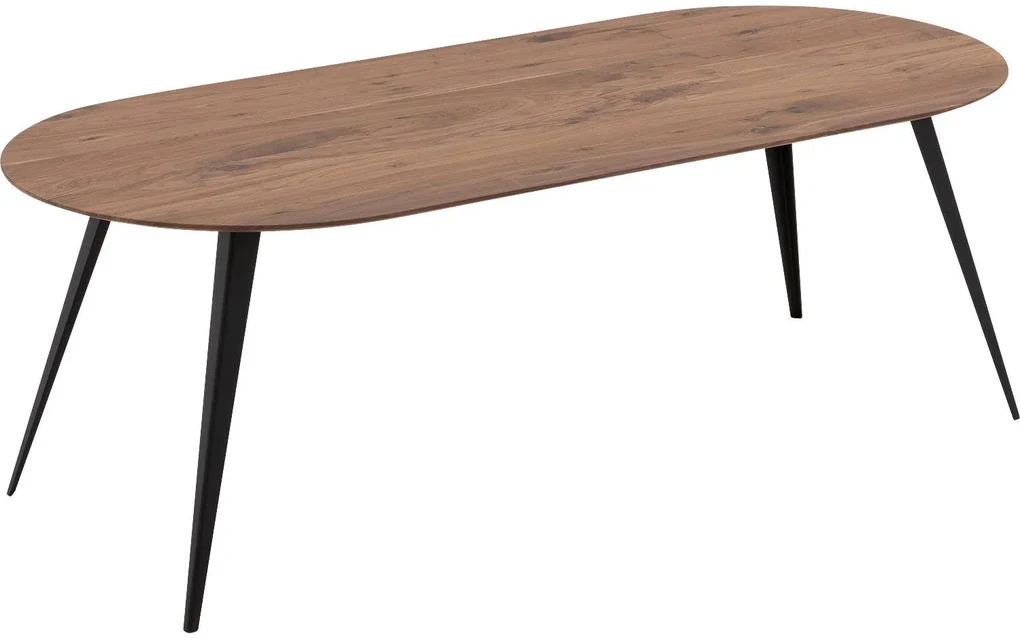 Goossens Excellent Eettafel Floyd, Semi rond 220 x 100 cm