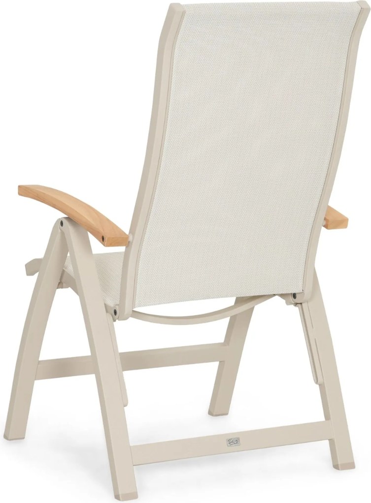 Tuinset 4 personen 180 cm Aluminium Taupe Presto Tarenta/Cardiff