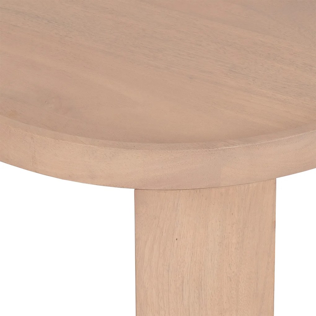 Ronde Salontafel Set Naturel - 70 X 70cm.