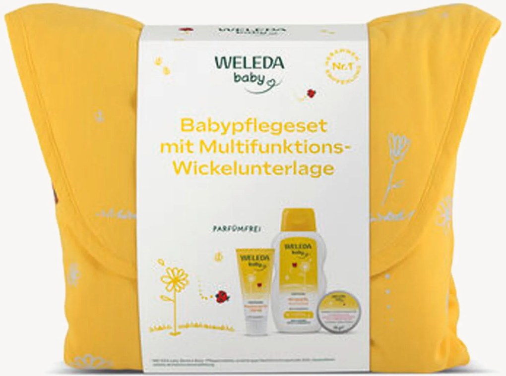 Babyverzorgingscadeauset Calendula, 4-delig