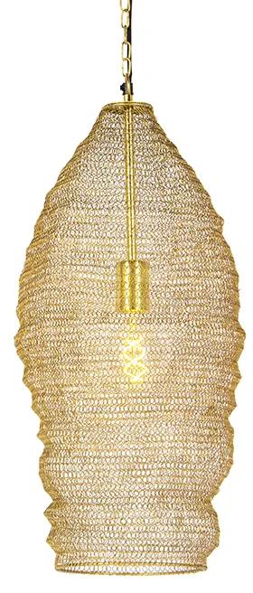Oosterse hanglamp goud 25 cm - Nidum Modern E27 rond Binnenverlichting Lamp