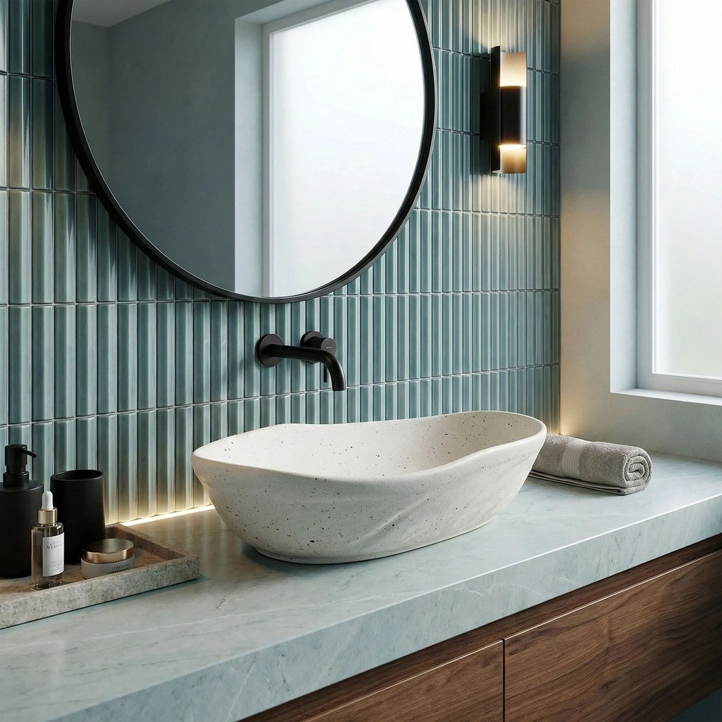 Opzetwastafel Rea Emilia Grid