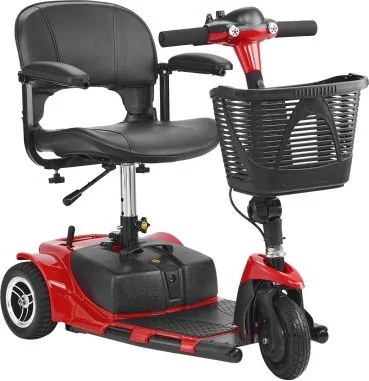 VEVOR 3-wielige elektrische scootmobiel, opvouwbare scootmobiel voor senioren met een actieradius van 20 km, all-terrain reisrolstoel met antislipwielen, klimvermogen van 9° en een draagvermogen van 120 kg, 940x500x840 mm