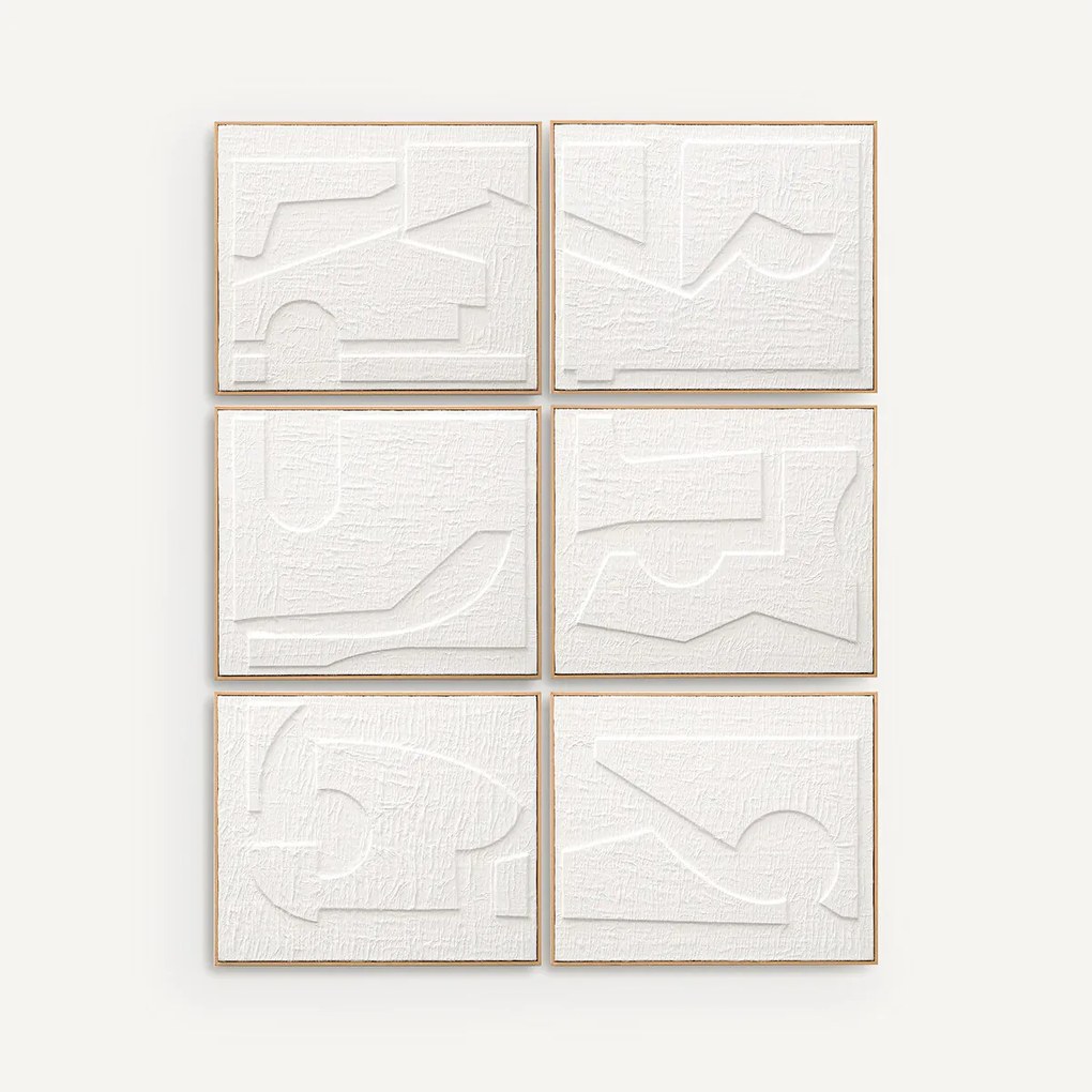 Set van 6 kaders in reliëfpapier, Hekatos