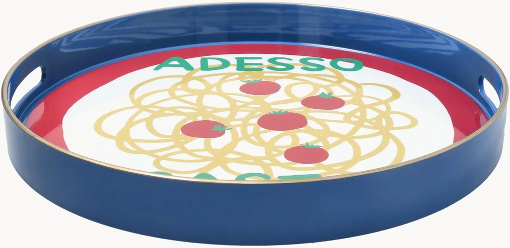 Rond dienblad Pasta Serving Summer Time