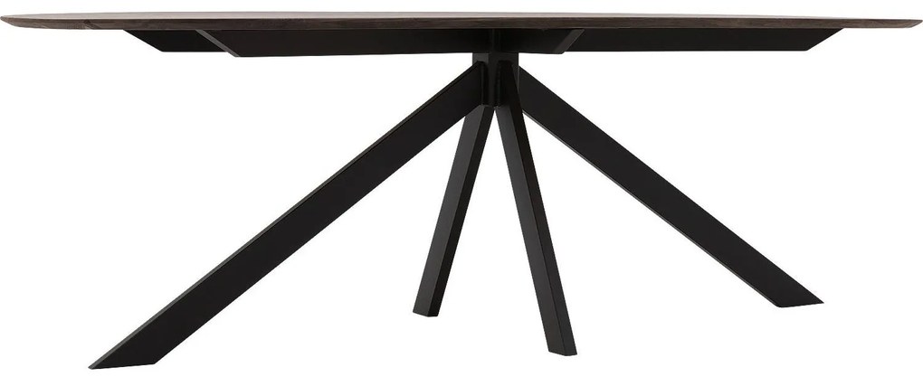 Goossens Excellent Eettafel Uniek, Semi rond 200 x 100 cm