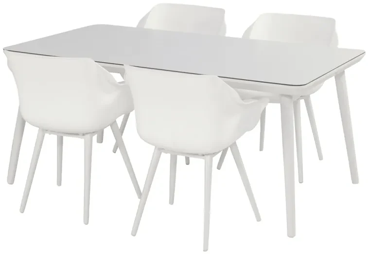 Hartman Sophie Studio dining armstoel - White - Alu poot