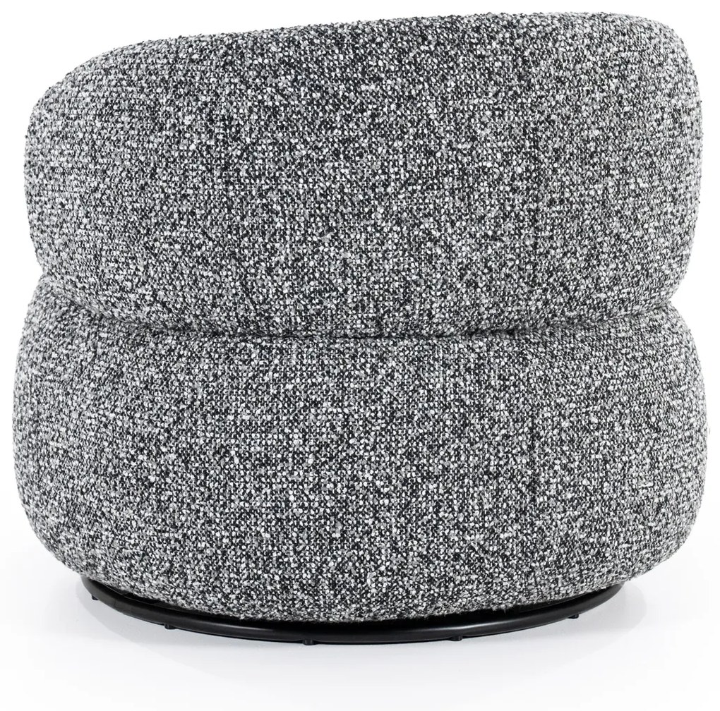 Eleonora Maeve Draaibare Fauteuil Rond Zwart