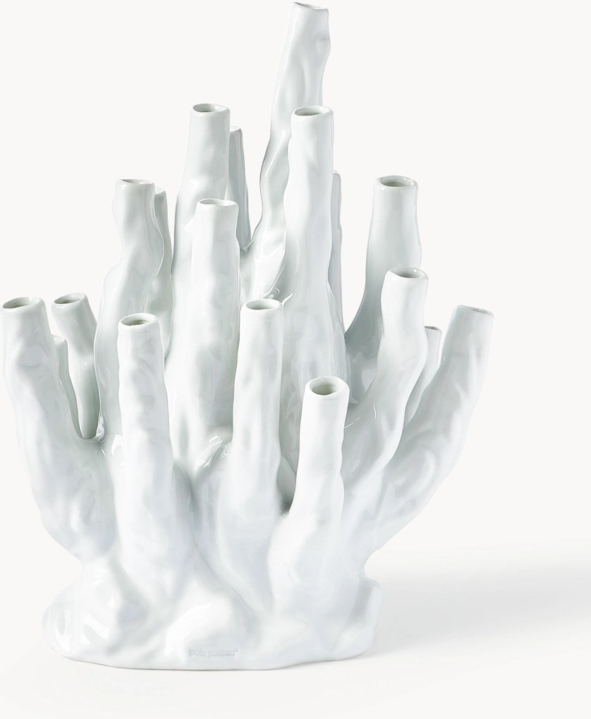 Design porseleinen vaas Coral, H 40 cm