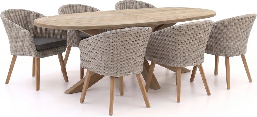 Diningset Intenso | 6 personen | Tuinset teakhout | 7-delig | Kees Smit Tuinmeubelen