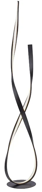 Design vloerlamp bruin incl. LED en dimmer - Belinda Binnenverlichting Lamp