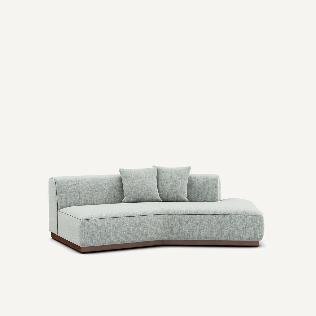 Rechte halve bank in gevlekt canvas, JACOPO