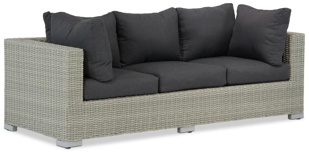 Stoel en Bank Loungeset 5 personen Wicker Grijs  Garden Collections Toronto/Zaga