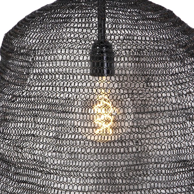 Oosterse hanglamp zwart - Nidum Gran
