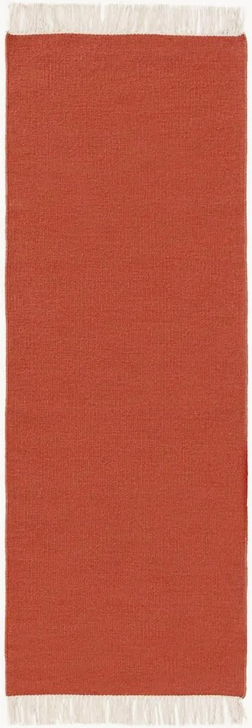 Handgeweven laagpolige wollen loper Liv