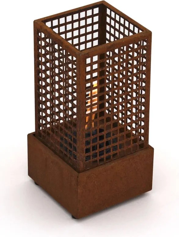 + 15% kassakorting | Tafelhaard voor buiten  | Tenderflame Agni | Staal | Taupe/Bruin | 18.5x18.5cm | Kees Smit Tuinmeubelen