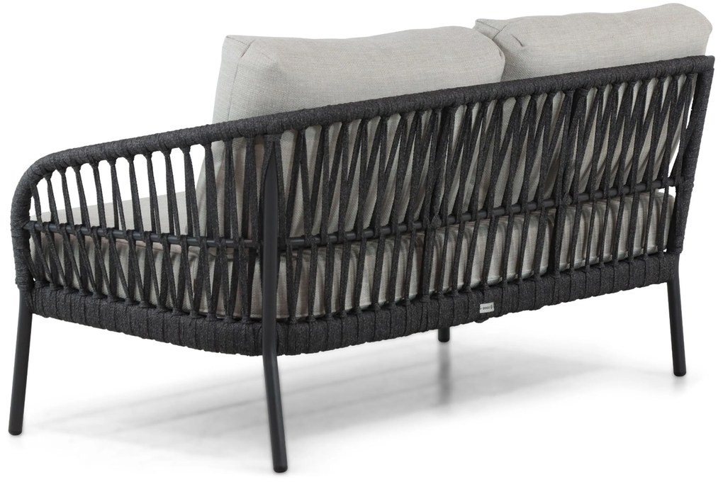 Hoek loungeset 5 personen Aluminium/rope Grijs Coco Puerto/Ronda