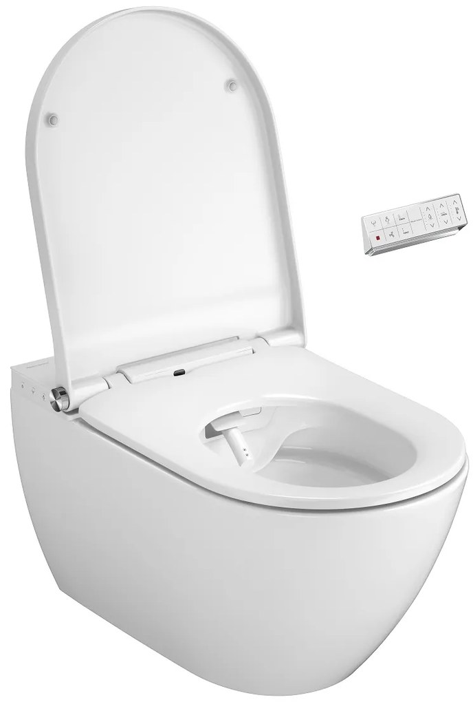 Plazan Genera Ultimate douche wc randloos met softclose zitting wit