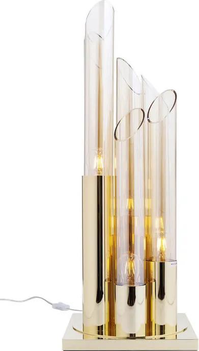 Kare Design Pipe Gold Moderne Tafellamp