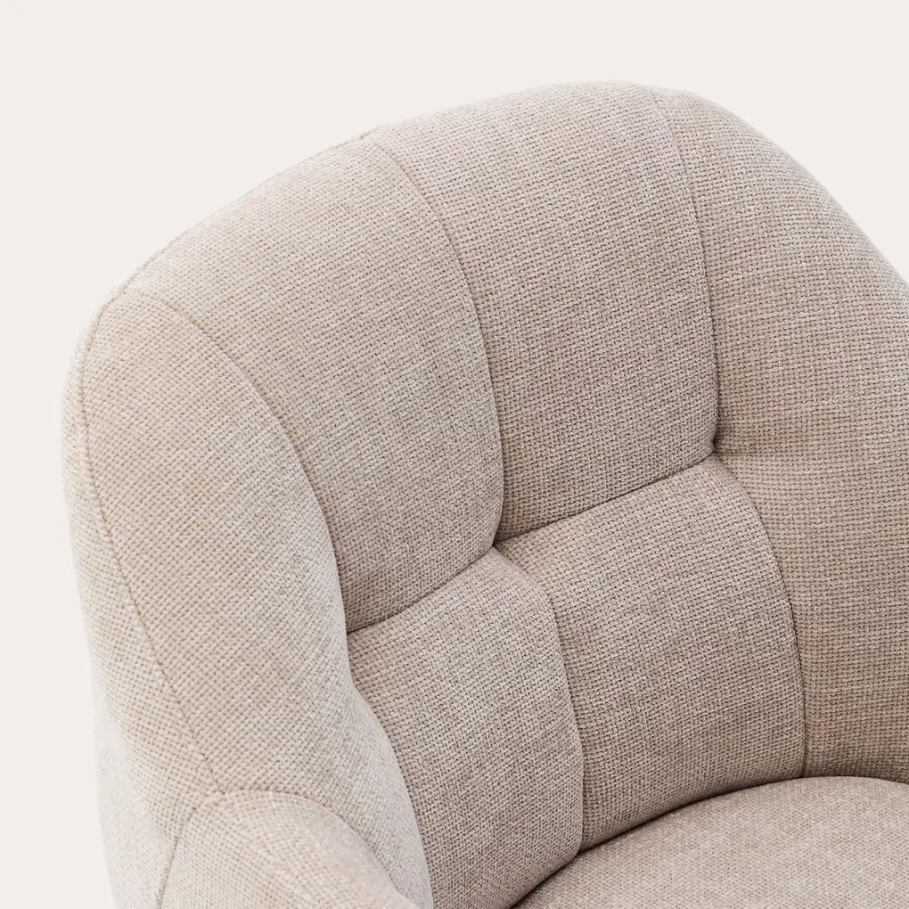 Kave Home Dorina Draaibare Eetkamerstoel Beige