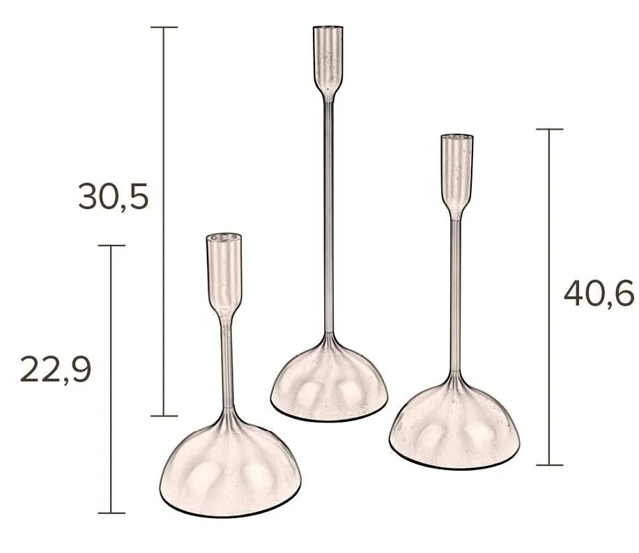 Set van 3 kandelaars Amora | Dutchbone
