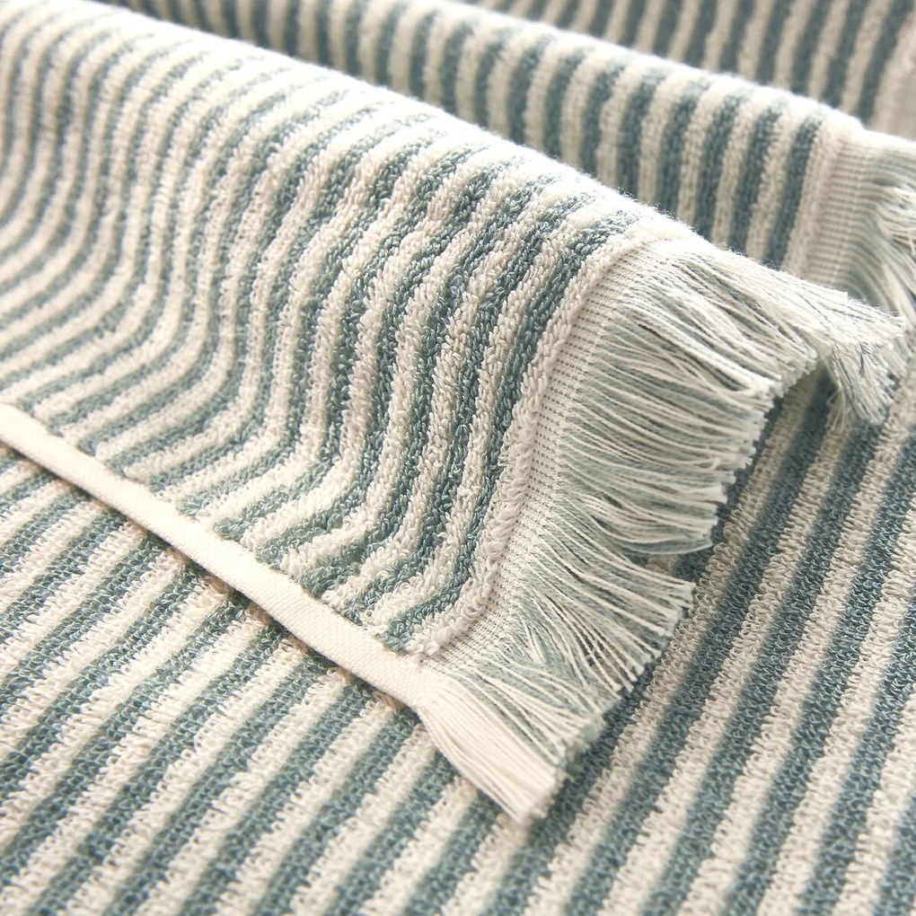Gestreepte handdoek in badstof Malo 500 g/m2