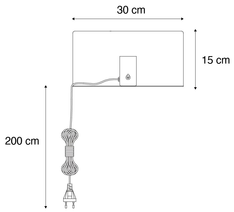 Moderne wandlamp zwart magnetisch verstelbaar - Muro Modern E27 Binnenverlichting Lamp