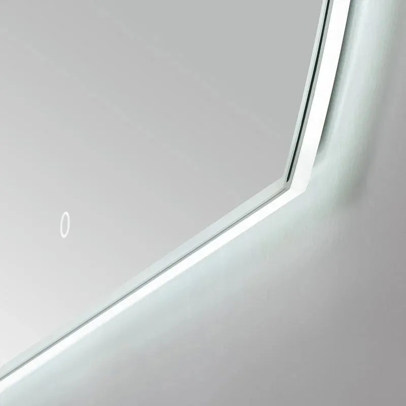 Lambini Designs Rana boogspiegel met spiegelverwarming en dimbare verlichting 120cm