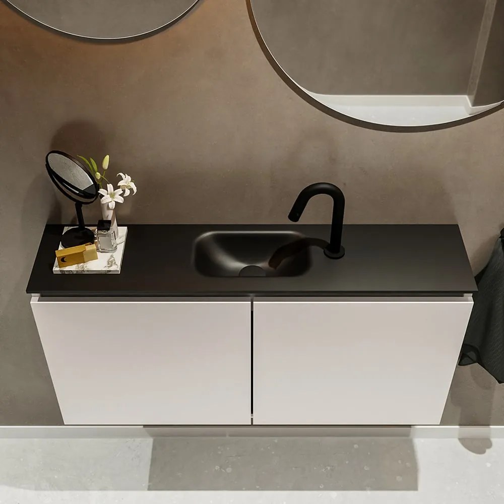 Mondiaz Ture 100cm toiletmeubel linen met wastafel urban midden 1 kraangat