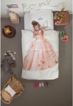 Snurk Princess kinderdekbedovertrekset van katoen perkal 160 TC