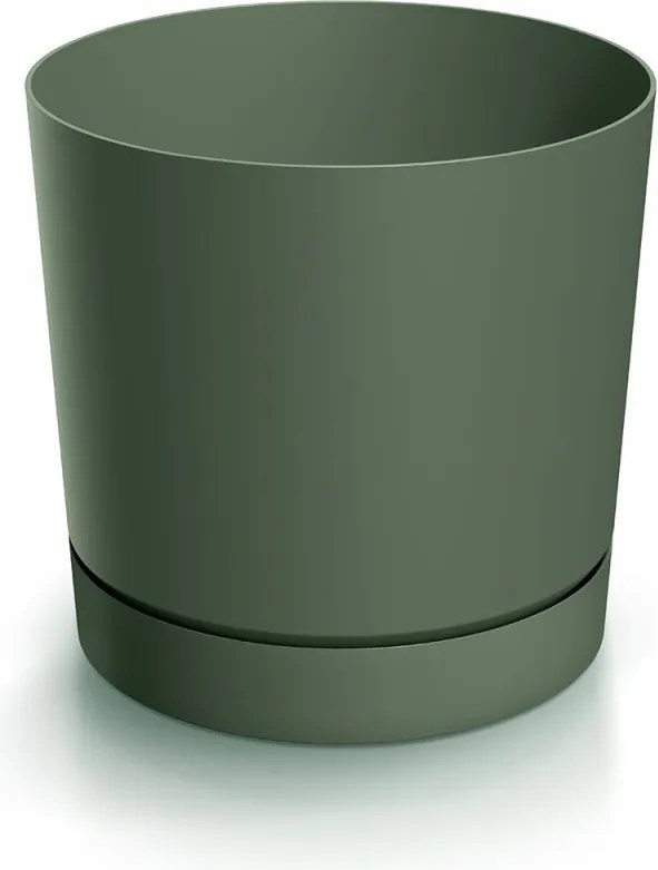 Prosperplast Tubo P Bloempot met Schotel - Dennengroen - Ø 47 cm - Extra groot