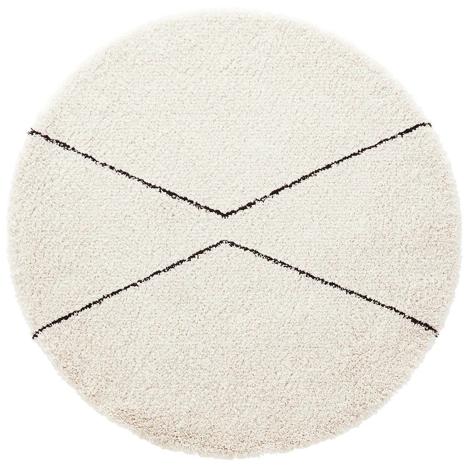 Rond vloerkleed in berber stijl, Luna