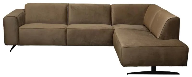 Hoekbank - Lambada - rechts - velours Juke taupe 12