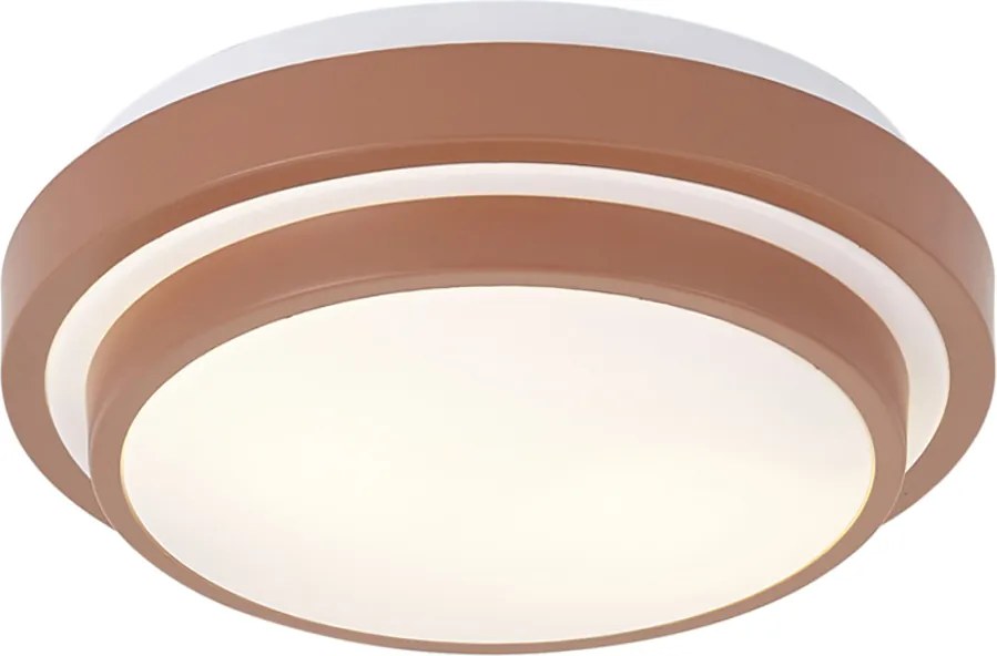 Moderne plafondlamp sienna met wit 34cm IP44 - Walden