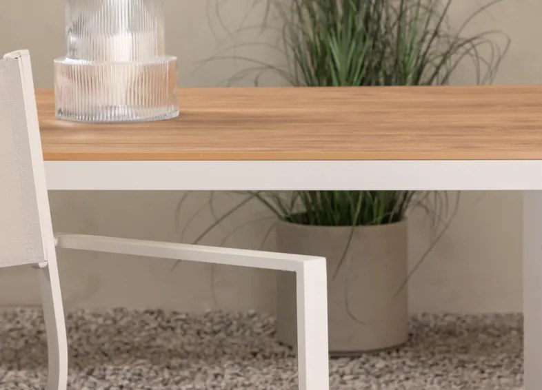 The Outsider Tuintafel - Toscane - Beige - Teak/Polywood - 205x90 cm - The Outsider