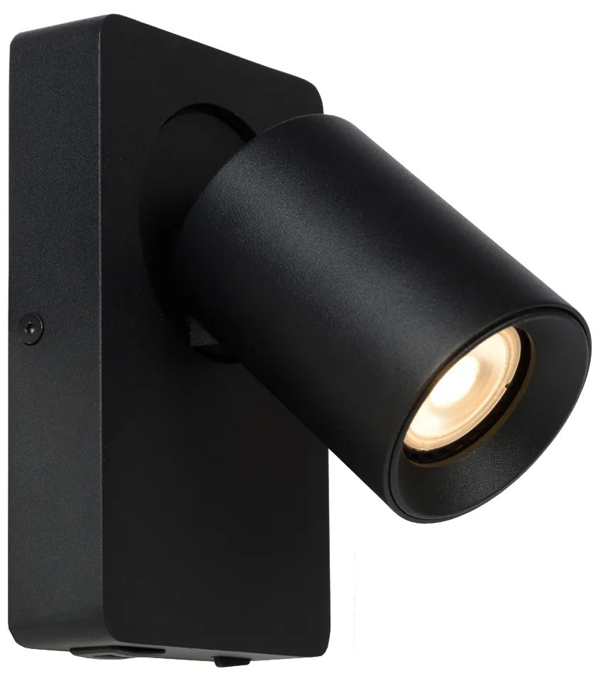 Lucide Nigel wandlamp 1x 5W zwart