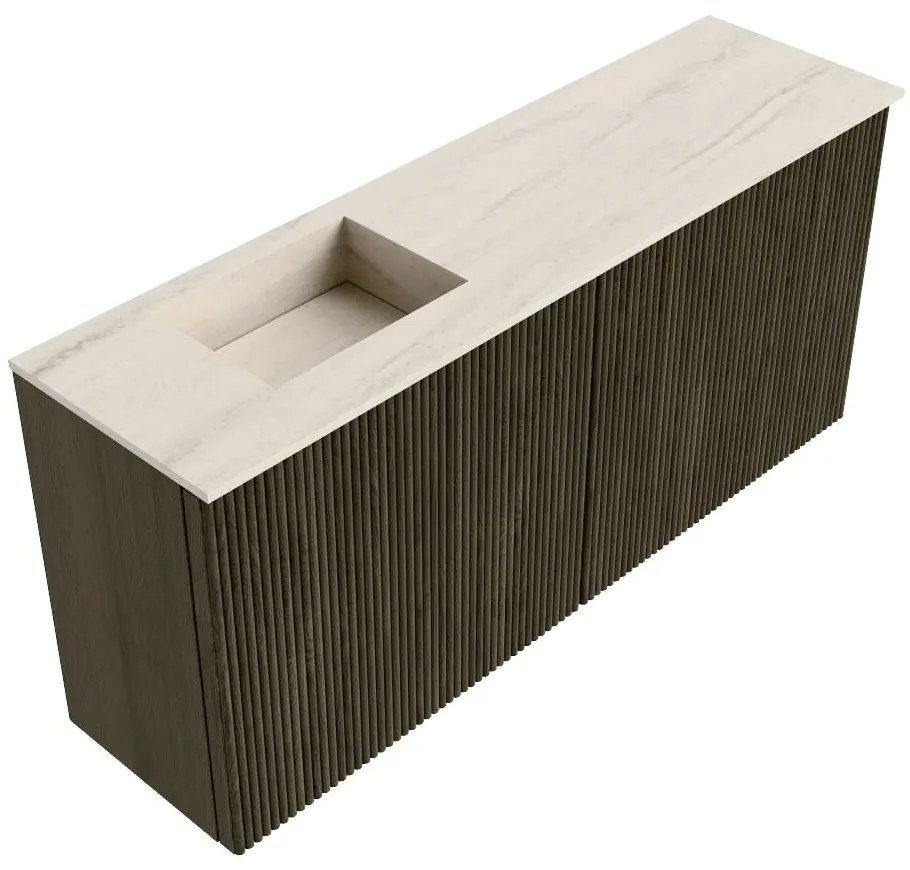 Mondiaz Joya DLux 90cm toiletmeubel shadow met wastafel faye links 1 kraangat meli